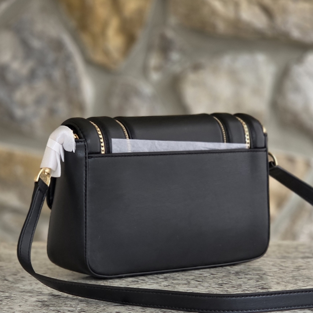 Michael Kors Sonia Medium Black Crossbody - Picture 3 of 10